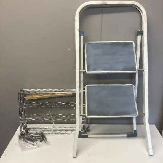 Stepstool & Wine Rack