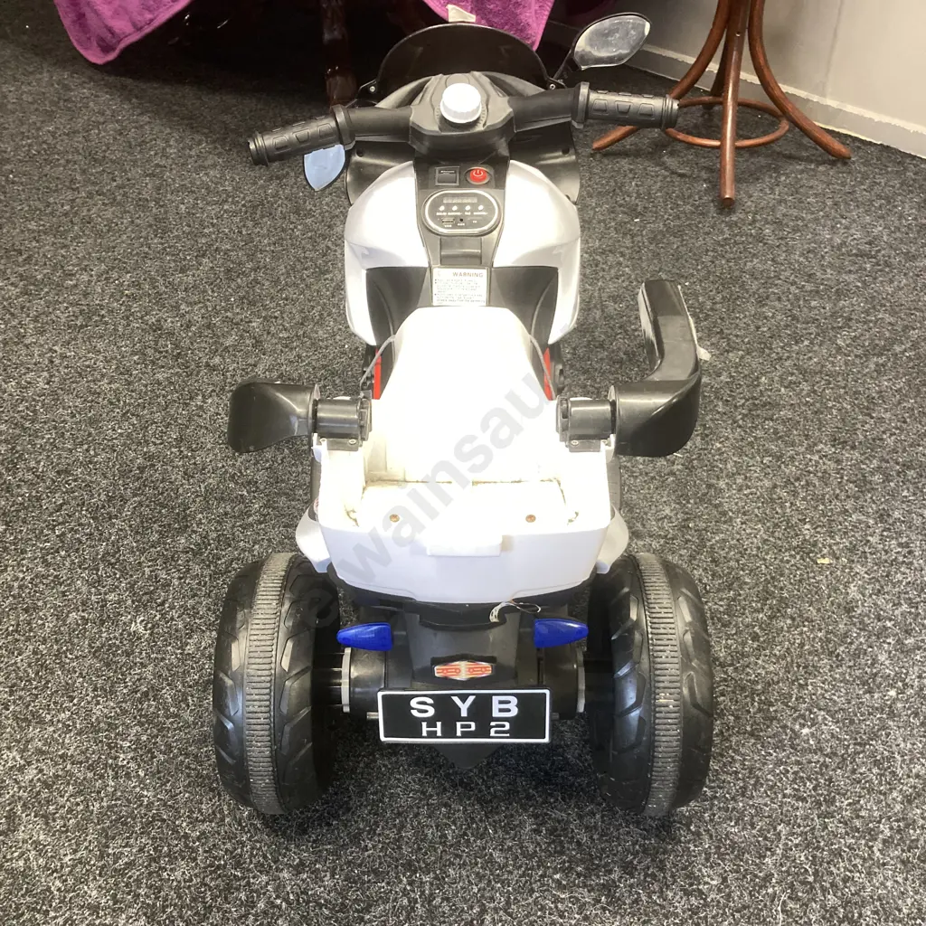 Kids Electric Ride on HP2 Superbike - Black (No Charger) Image 1++