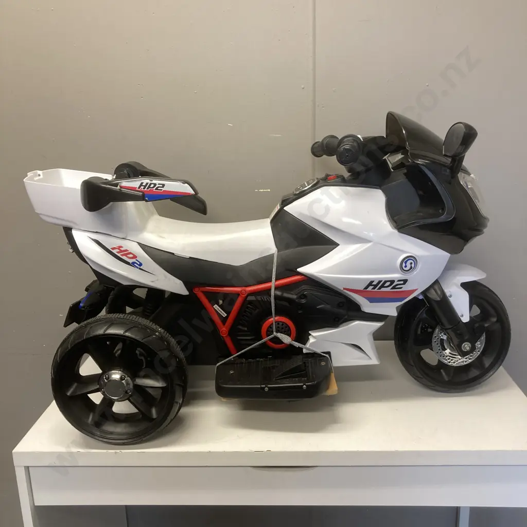Kids Electric Ride on HP2 Superbike - Black (No Charger) Image 1++
