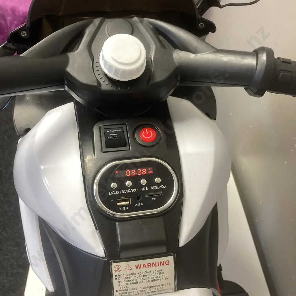 Kids Electric Ride on HP2 Superbike - Black (No Charger) Image 1++