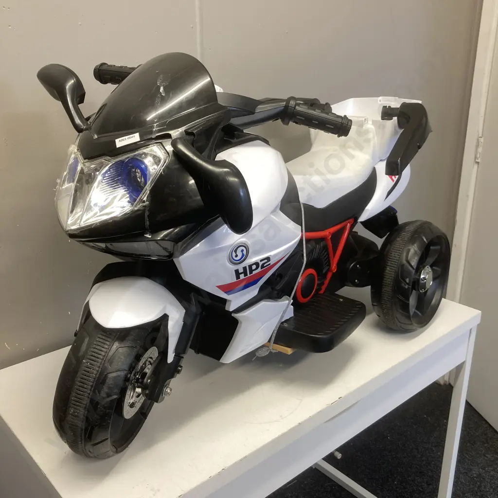 Kids Electric Ride on HP2 Superbike - Black (No Charger) Image 1++