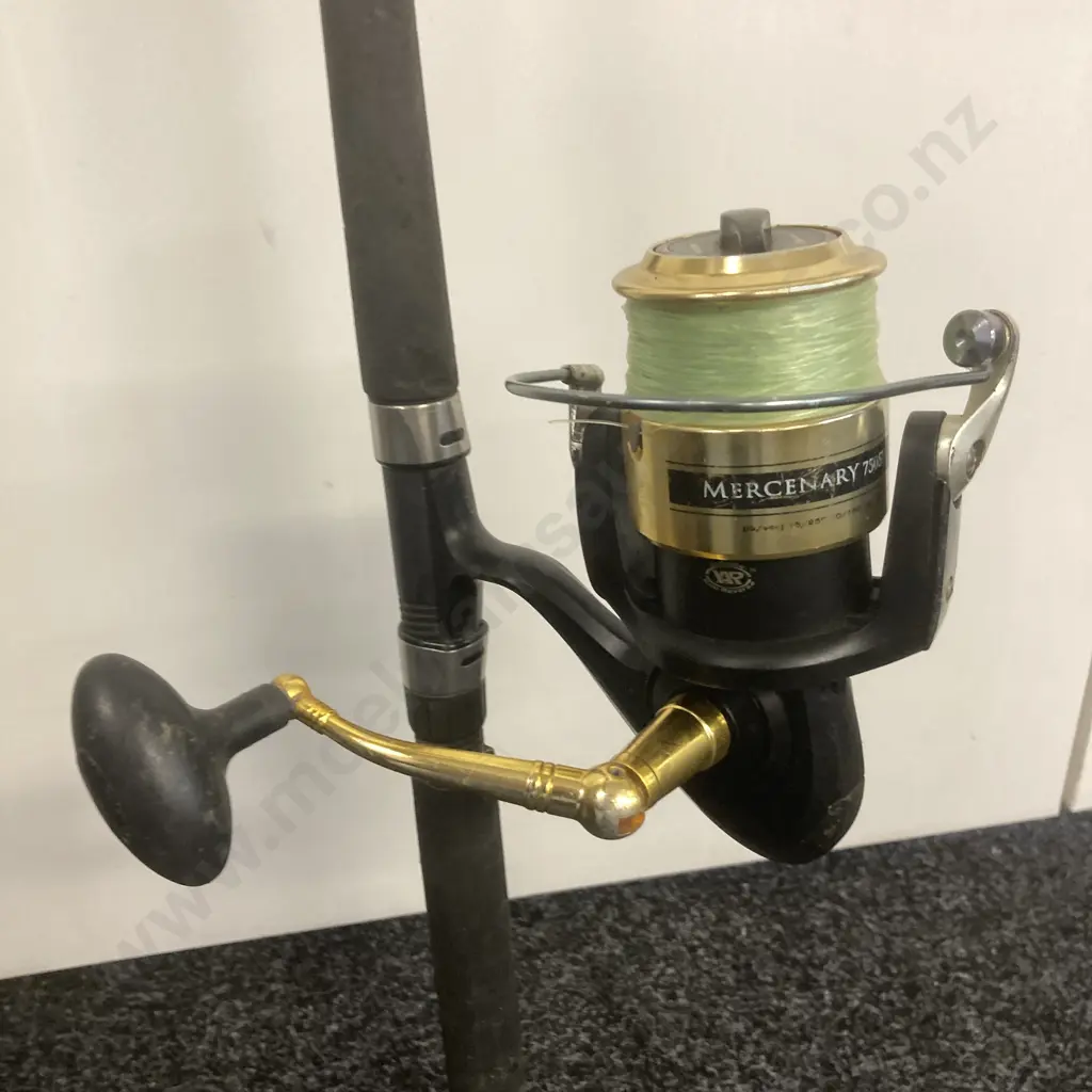 PENN Mercenary 750SW Reel (4+1 Bearing System) With 6'6" 2Pce 6-10Kg PENN Solid Tip Series Rod Image 1++