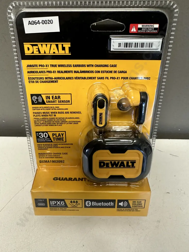 DeWalt Jobsite Pro-X True Wireless Ear Buds With Charging Case Image 1++