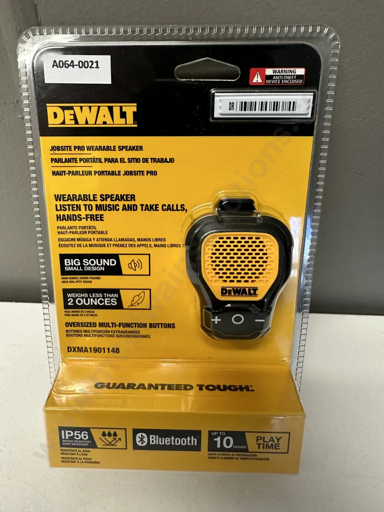 DeWalt Jobsite Pro Wearable Speaker Image 1++