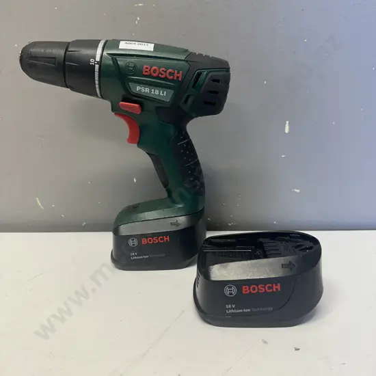 Bosch PSR182S 18V Cordless Drill With Pair of 1.3Ah Batteries