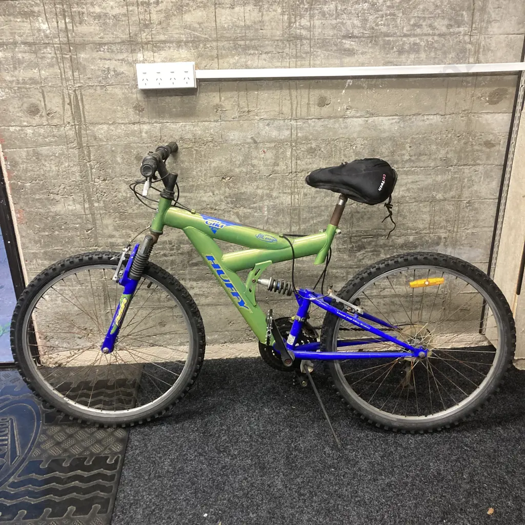 Huffy Branded Green / Blue Bike Image 1++