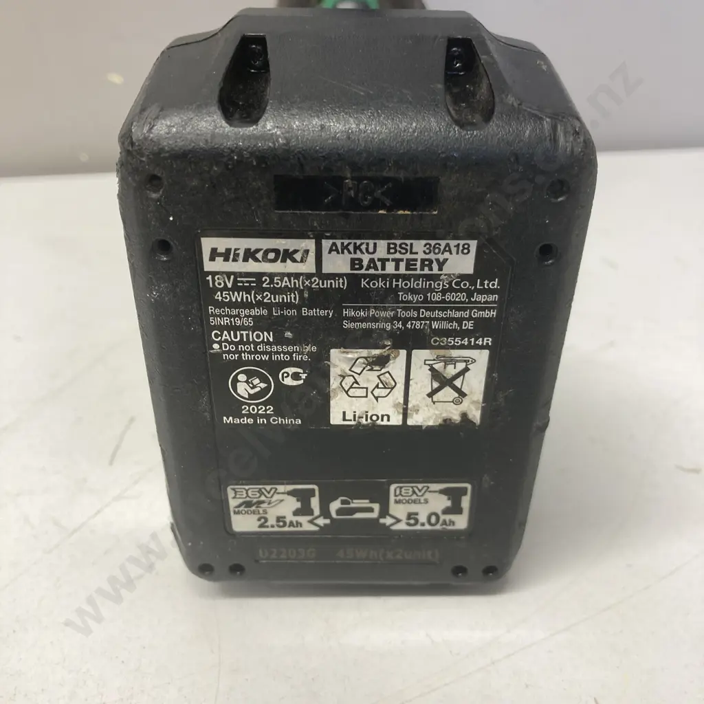 Hitachi 18V Impact driver Skin With Hikoki Multi Volt Battery Image 1++