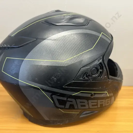 Black Caberg Motorbike Helmet - Jackal XL 61-62