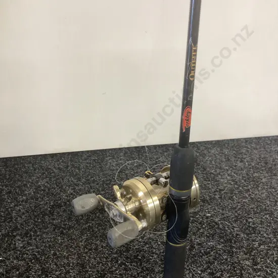 Tica Pisces PC200 Baitcast Reel (4 Ball Bearings) & Berkley Outfitt Rod ROS562M 5'6" Med 2Pc Spinning 4-10lb