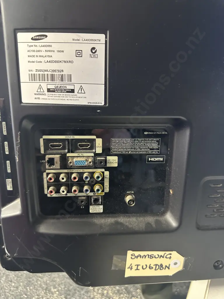 Samsung LA40D550 40" Series 5 LCD TV (No Remote Or Power Lead & No Base) Image 1++