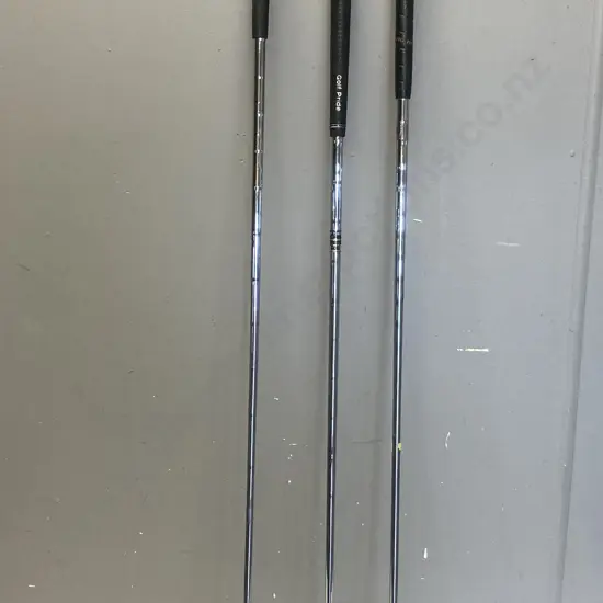 3 Assorted Golf Clubs - True Temper Dynamic Gold, Kings Power 3 Junior Midsize Putter, Pro Tour 3 Club