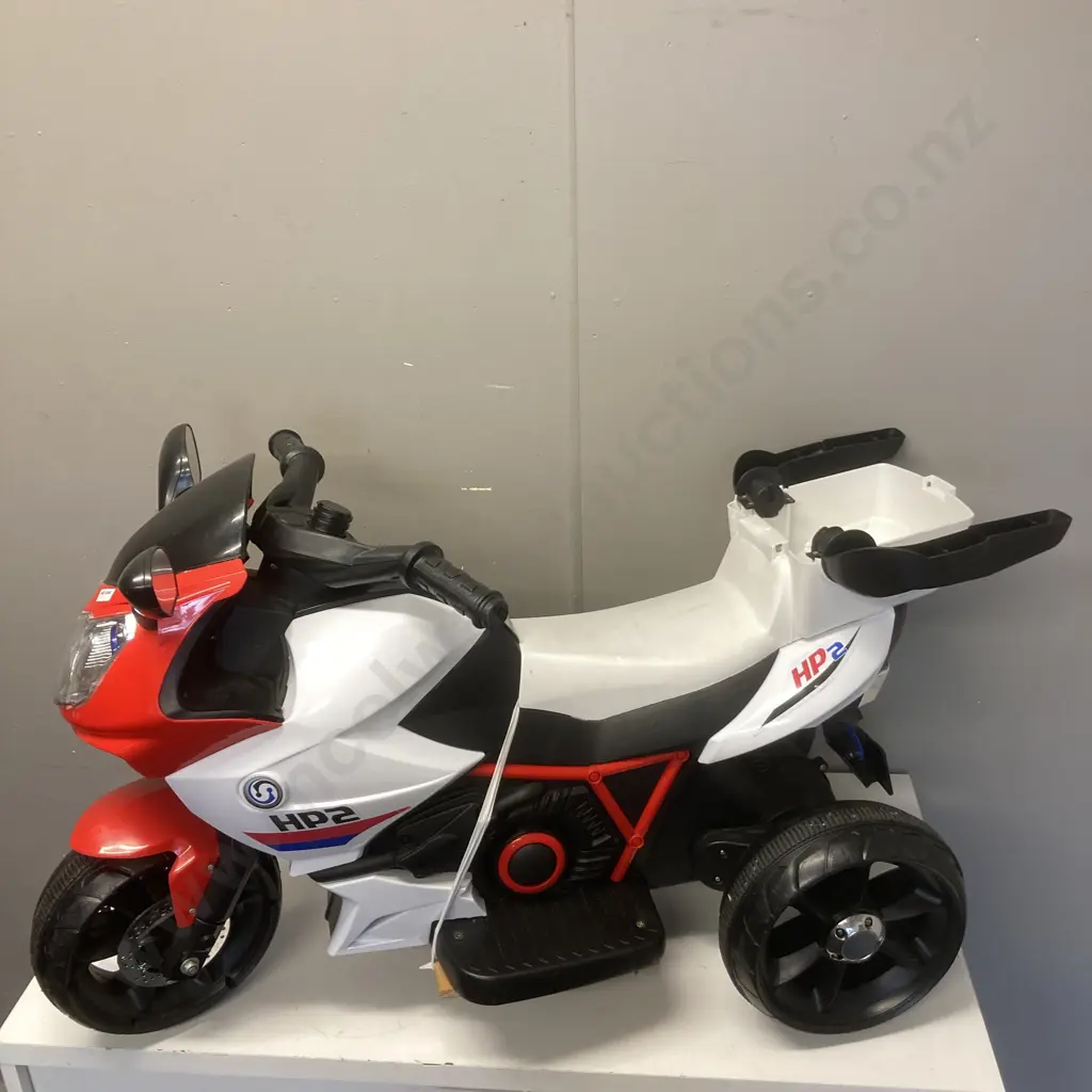 Kids Electric Ride on HP2 Superbike - Red (No Charger) Image 1++