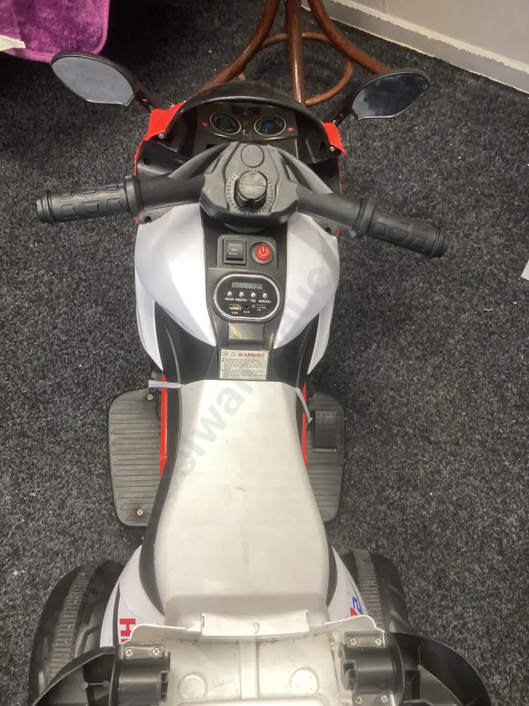 Kids Electric Ride on HP2 Superbike - Red (No Charger) Image 1++