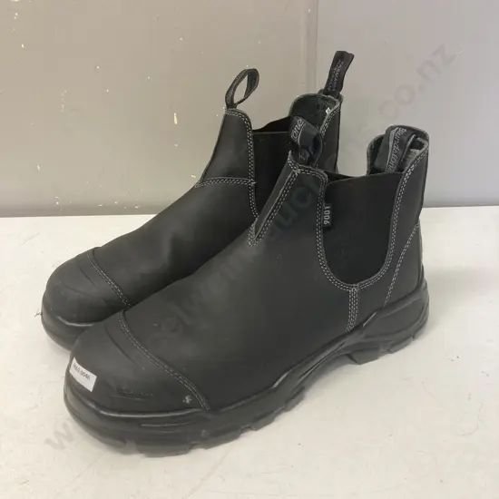 Blundstone Black Slip-on Safety Boots Size UK13