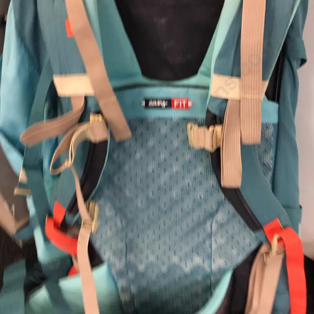 Quechua Teal Green Trekking Easyfil Backpack With Hammock Image 1++