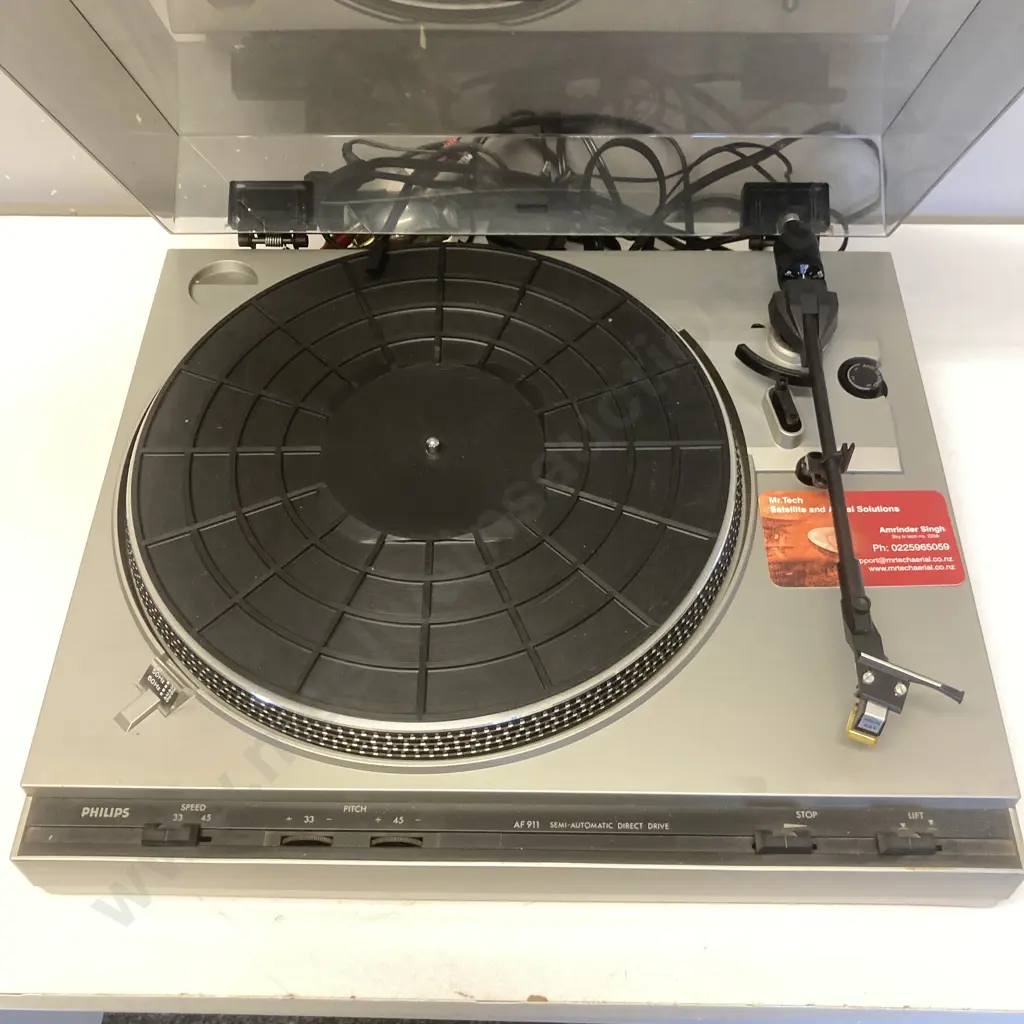 Philips AF 911 Turntable - Model 23 AF 911 Semi-Automatic Direct Drive Image 1++