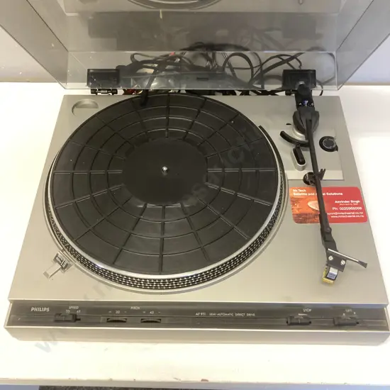Philips AF 911 Turntable - Model 23 AF 911 Semi-Automatic Direct Drive