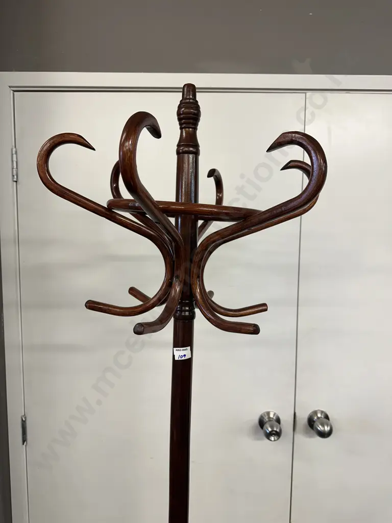 Wooden Freestanding Coat Stand With Revolving Top. H185cm Image 1++