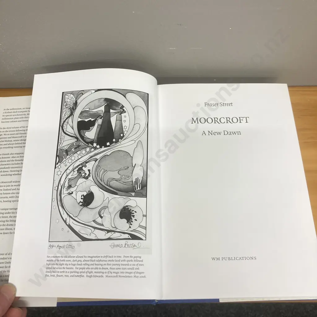 Moorcroft A New Dawn - Fraser Street, 2006 WM Publications, 446 Pages, Hardcover With Dustjacket Image 1++