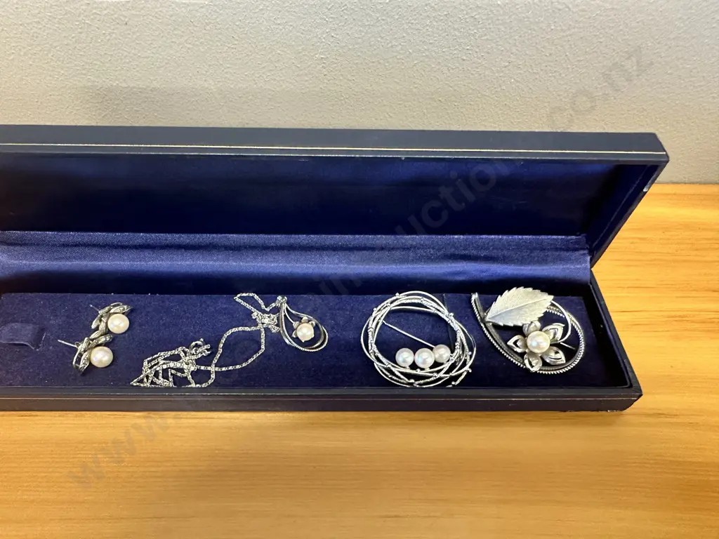Vintage Brooches, Necklaces & Early Pearl Costume Jewellery Image 1++