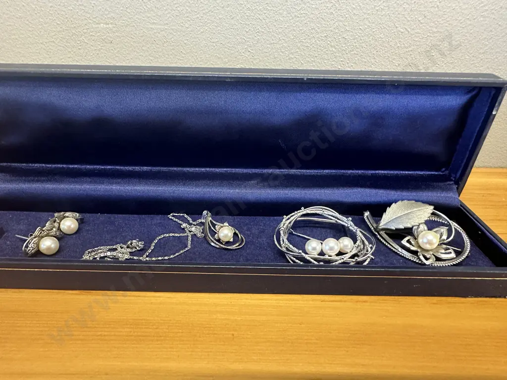 Vintage Brooches, Necklaces & Early Pearl Costume Jewellery Image 1++
