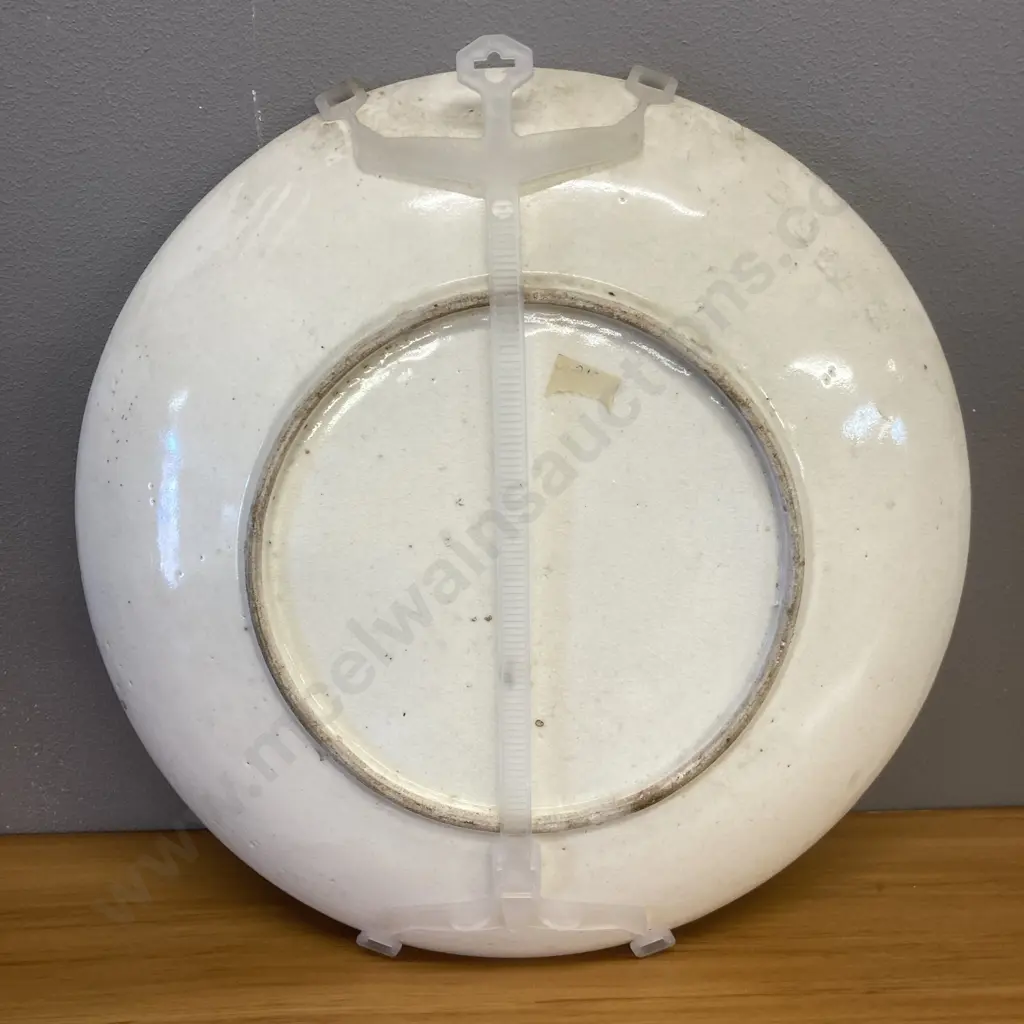 Large 19th Century Earthenware Japanese Satsuma Charger Wall Plate. 28cm Image 1++