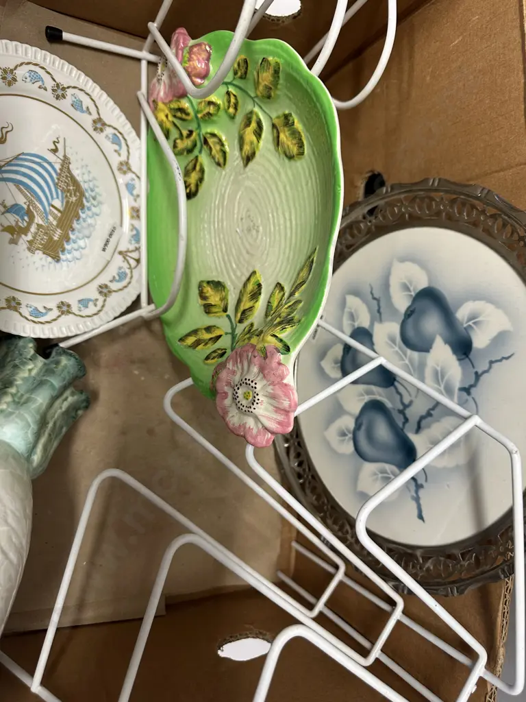 Assorted China Items Including Retro Plate Stands Etc Image 1++