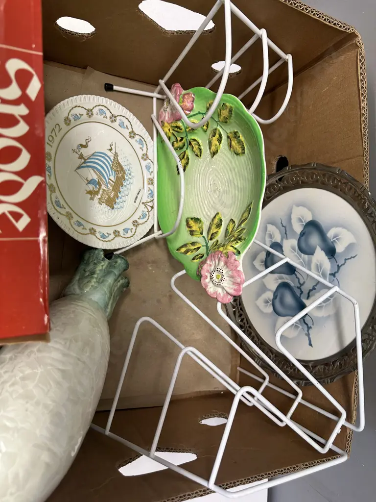 Assorted China Items Including Retro Plate Stands Etc Image 1++