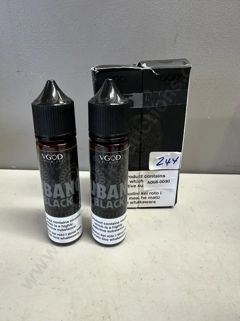 Vape Juice - VGOD Cubano Black, 2 x 60ml, 3mg Image 1++