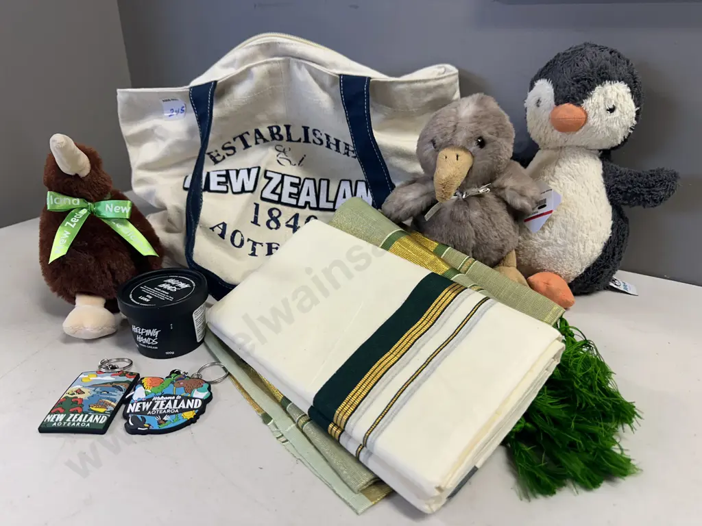 Kiwiana Bag, Soft Toys, Fabric, Hand Cream Etc Image 1++