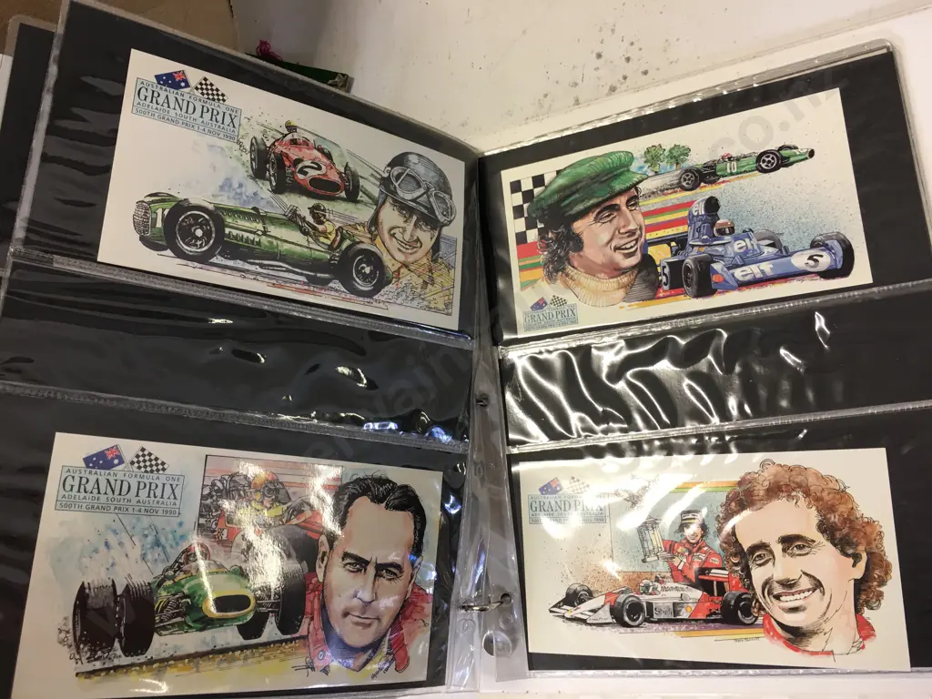 Australian Formula One Binder & First Day Covers, Assorted Loose Stamps Image 1++