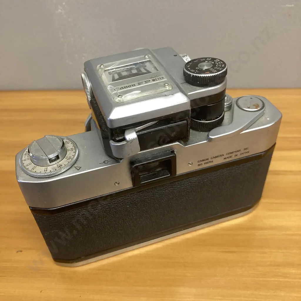 Canon FP 35mm SLR Camera #116716 With Canon FP External Exposure Meter & FL 50mm 1:1.8 Lens 56168 Image 1++
