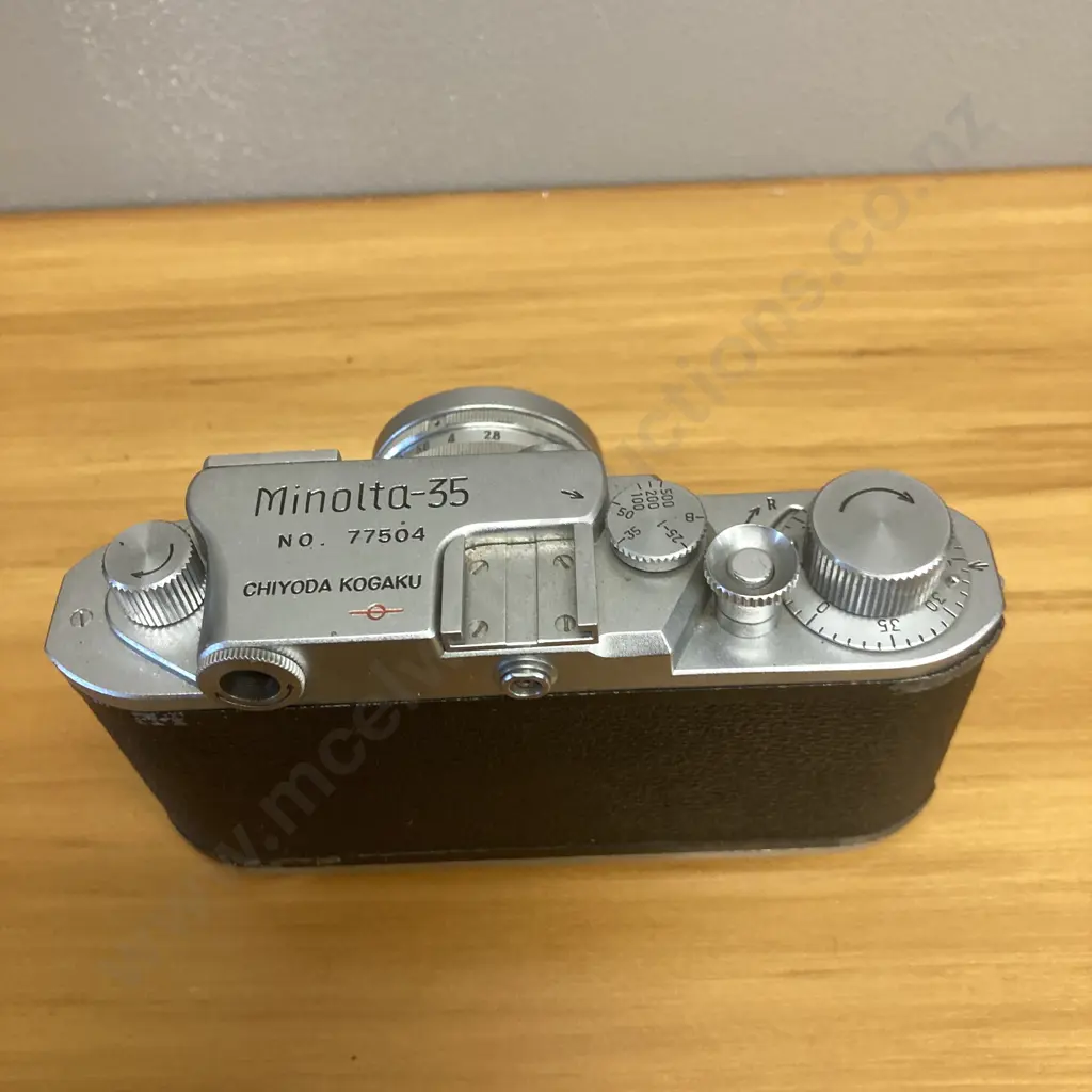 Minolta-35 Model II 35mm Rangefinder Camera #77504 with 2.8 / 5cm Lens Leica L39 Mt #1600787 Image 1++