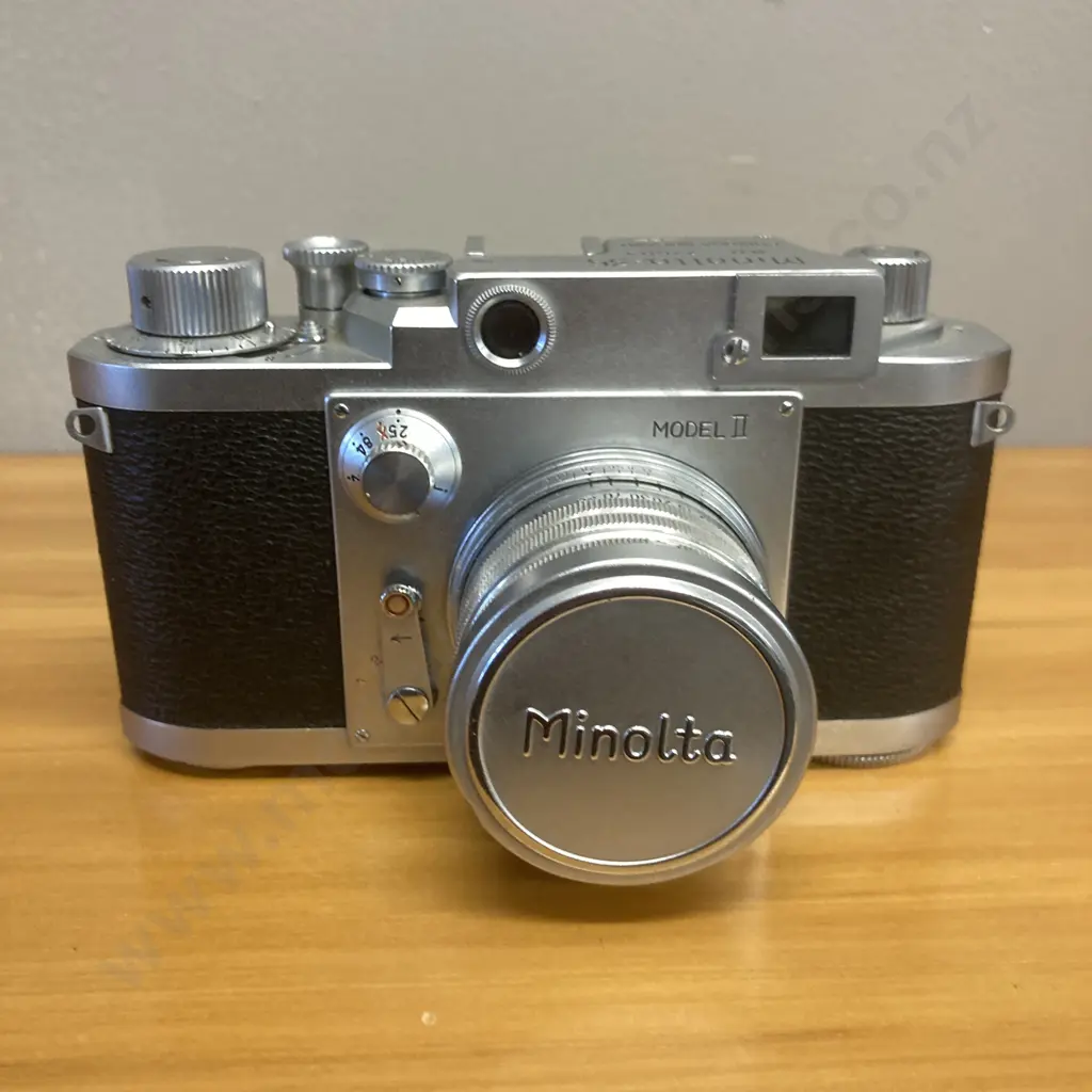 Minolta-35 Model II 35mm Rangefinder Camera #77504 with 2.8 / 5cm Lens Leica L39 Mt #1600787 Image 1++