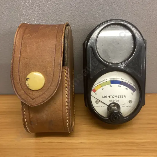 Weston E.703 Lightometer - Candle Light Meter With Leather Case