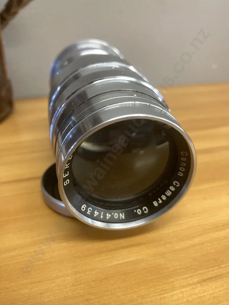 Canon 135mm f4 Serenar Telephoto Lens LTM L39 Leica Mount With Viewfinder & Case Image 1++