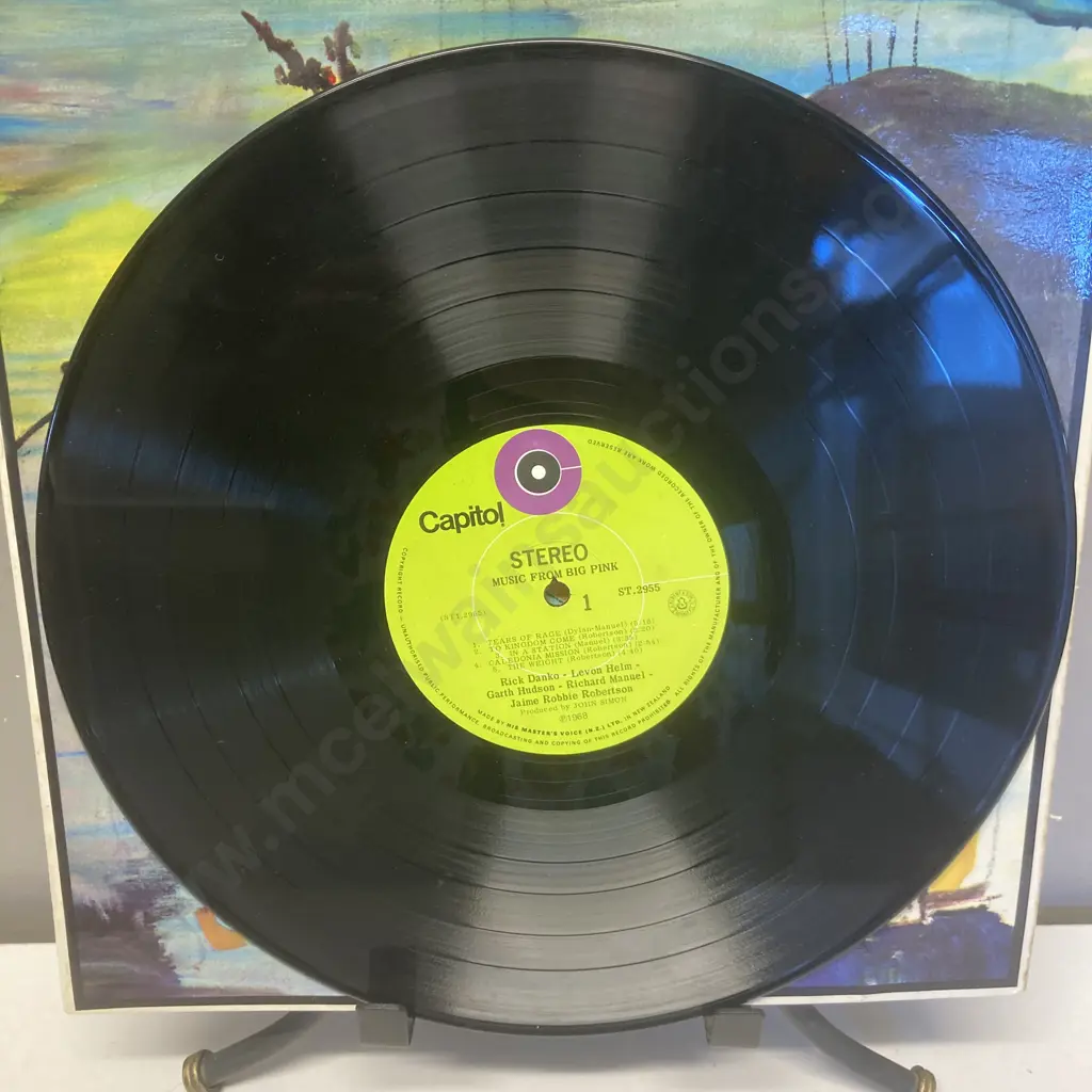 Rare Collectable The Band - Music From Big Pink Vinyl LP, Label Capitol Records ST.2955, 1968 New Zealand Image 1++