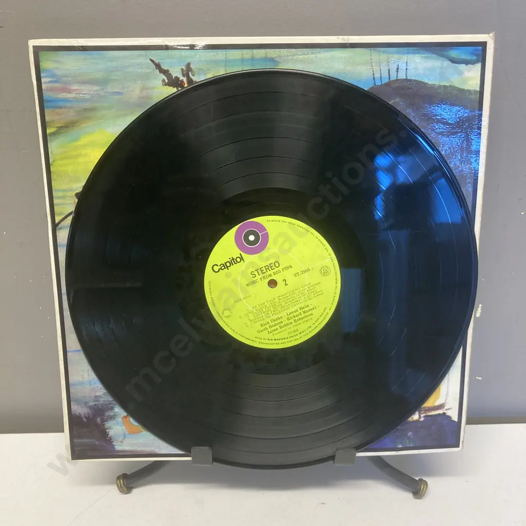 Rare Collectable The Band - Music From Big Pink Vinyl LP, Label Capitol Records ST.2955, 1968 New Zealand Image 1++