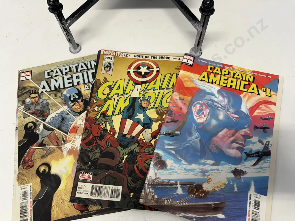 Captain America #1 (2018) First Print Alex Ross Cover Wraparound, Captain America Annual #1 2018, Etc Image 1++