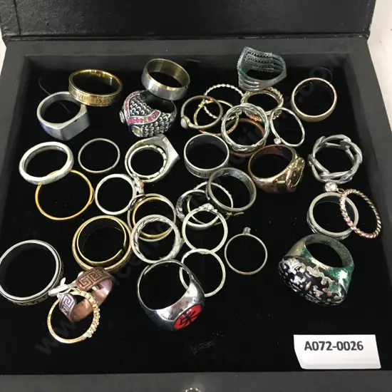 Large Selection Of Costume Jewellery Rings