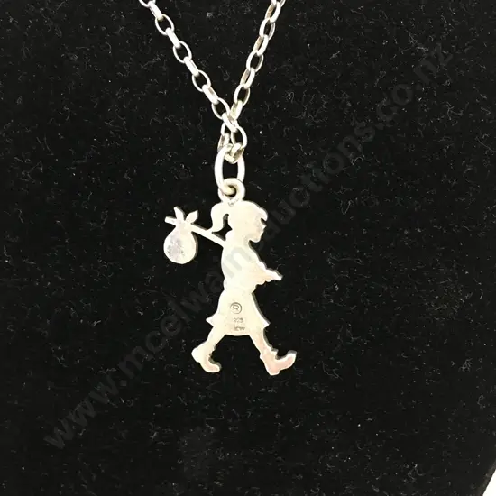 Karen Walker Runaway Girl Sterling Silver Necklace
