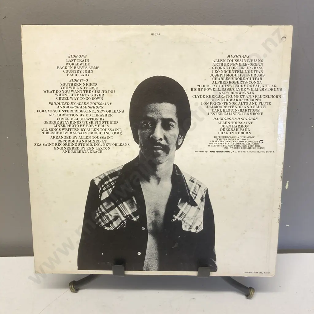 Allen Toussaint Southern Nights Vinyl LP, Reprise Records – MS 2186, 1975 New Zealand Image 1++