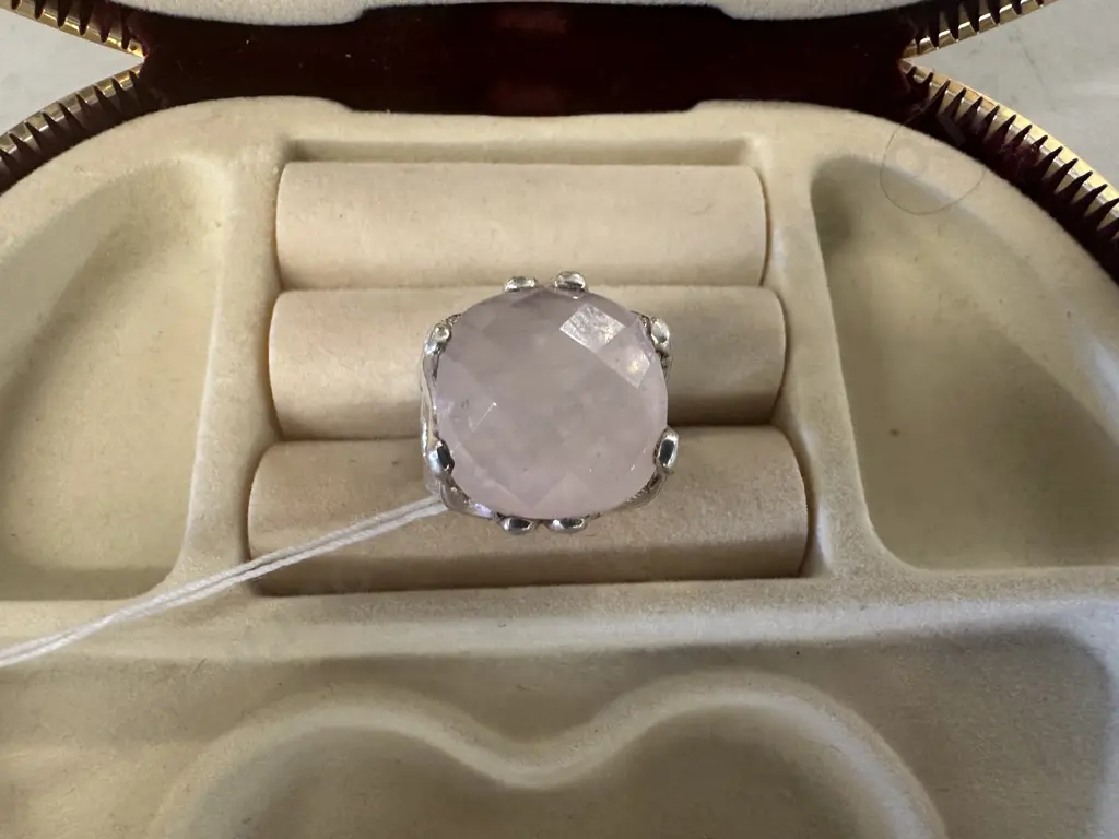 925 Pink Gemstone Ring Image 1++