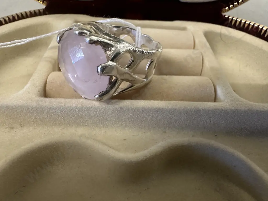 925 Pink Gemstone Ring Image 1++
