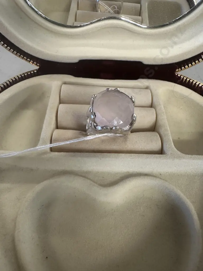 925 Pink Gemstone Ring Image 1++
