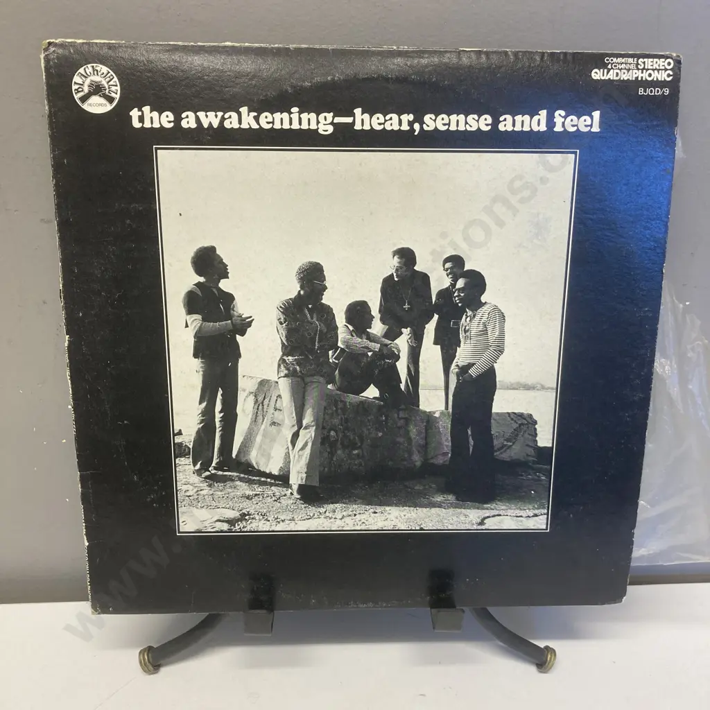 The Awakening (4) ‎– Hear, Sense And Feel Vinyl LP, Black Jazz Records ‎– BJQD/9,1972 US,Stereo, Quadraphonic Image 1++