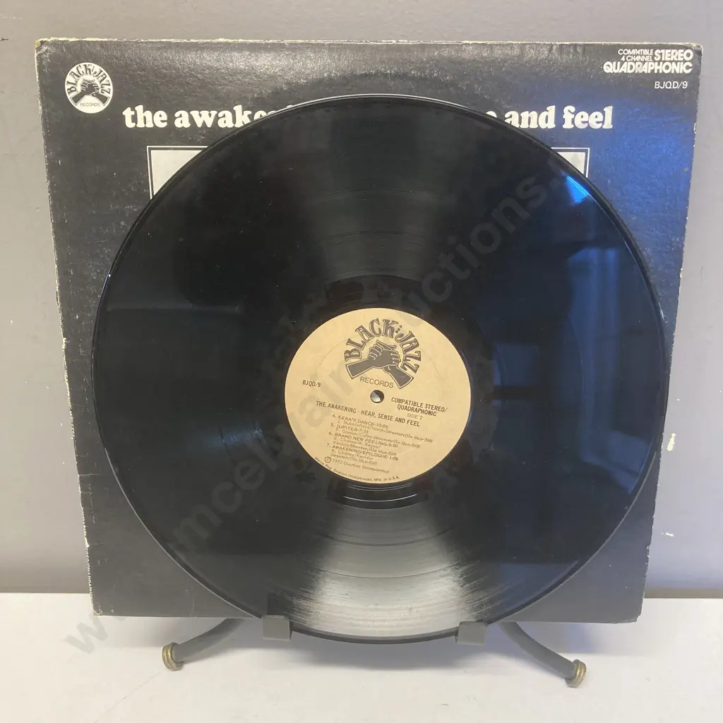 The Awakening (4) ‎– Hear, Sense And Feel Vinyl LP, Black Jazz Records ‎– BJQD/9,1972 US,Stereo, Quadraphonic Image 1++
