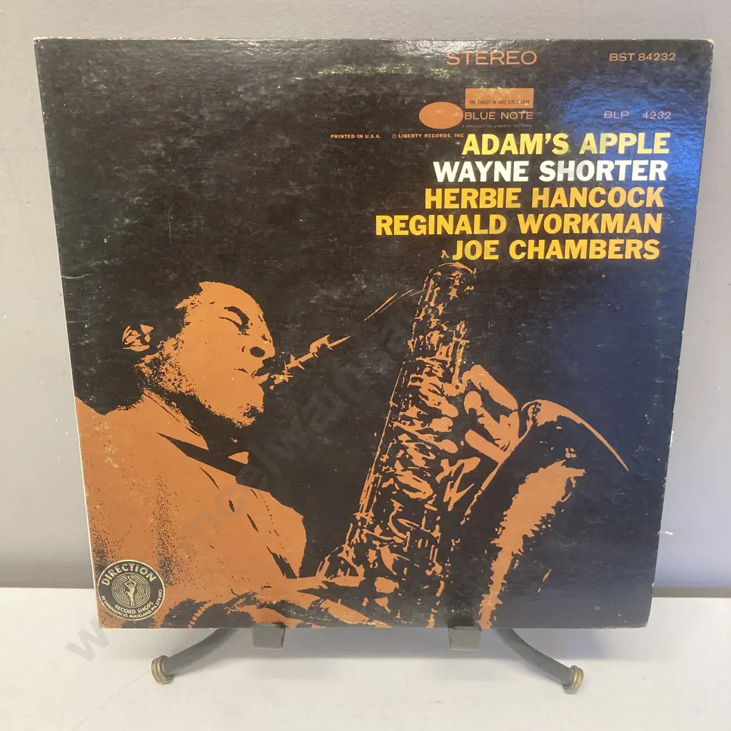 Rare Collectable Wayne Shorter Adam's Apple Vinyl LP, Blue Note – BST 84232, 1966 US Image 1++