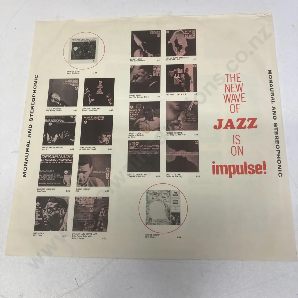 Albert Ayler ‎– In Greenwich Village Vinyl LP, Impulse! AS-9155, Impulse! A-9155,1967 US, Gatefold Image 1++