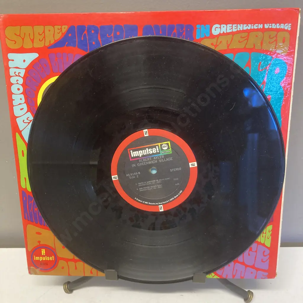 Albert Ayler ‎– In Greenwich Village Vinyl LP, Impulse! AS-9155, Impulse! A-9155,1967 US, Gatefold Image 1++